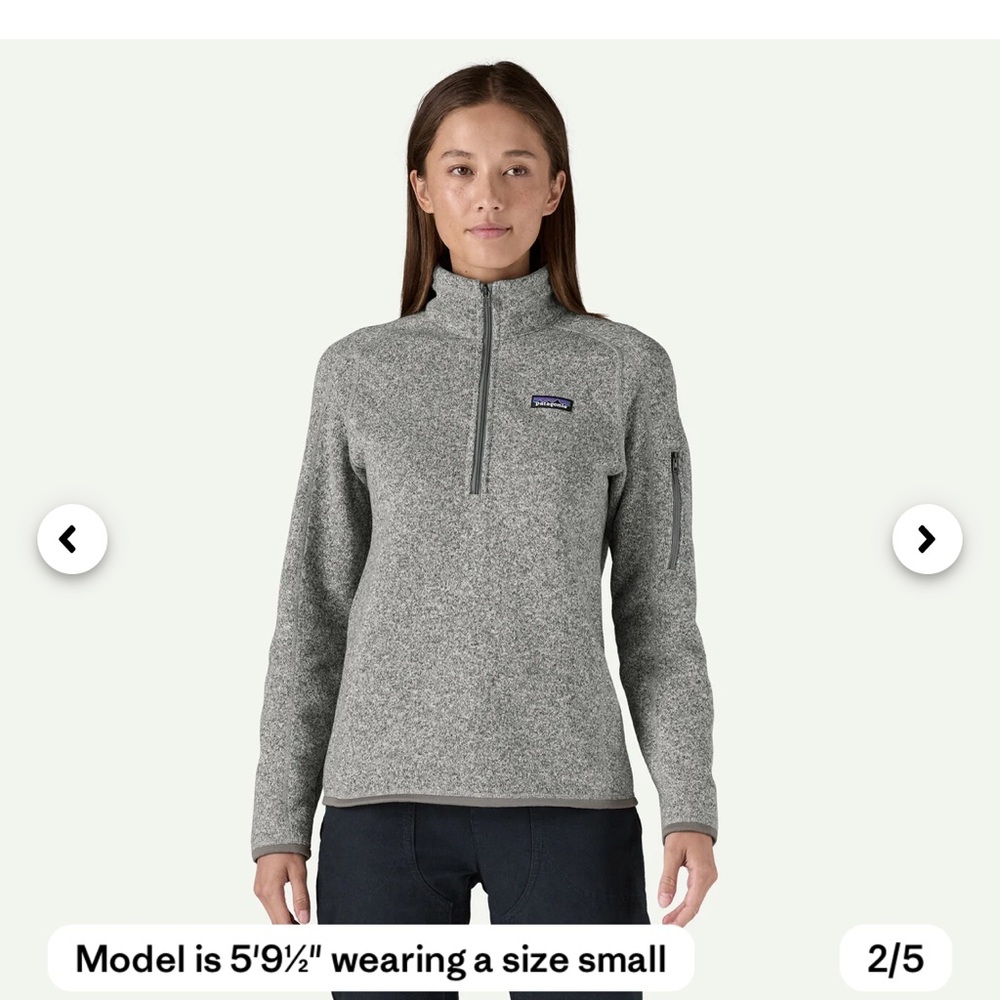 Patagonia Gray Quarter Zip Sweater